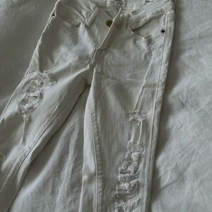 White Frame Skinny Jeans